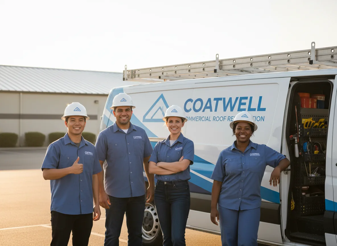 Commercial roof coating company in Scottown, OH
